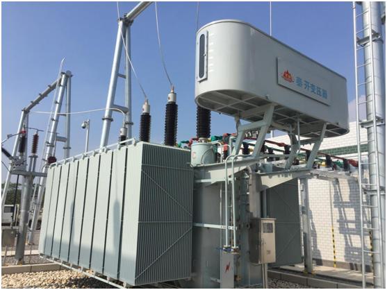 运行于中国川黔铁路遵义城区段线QYS-(16000kVA+12500kVA)/110kV型铁路牵引变压器